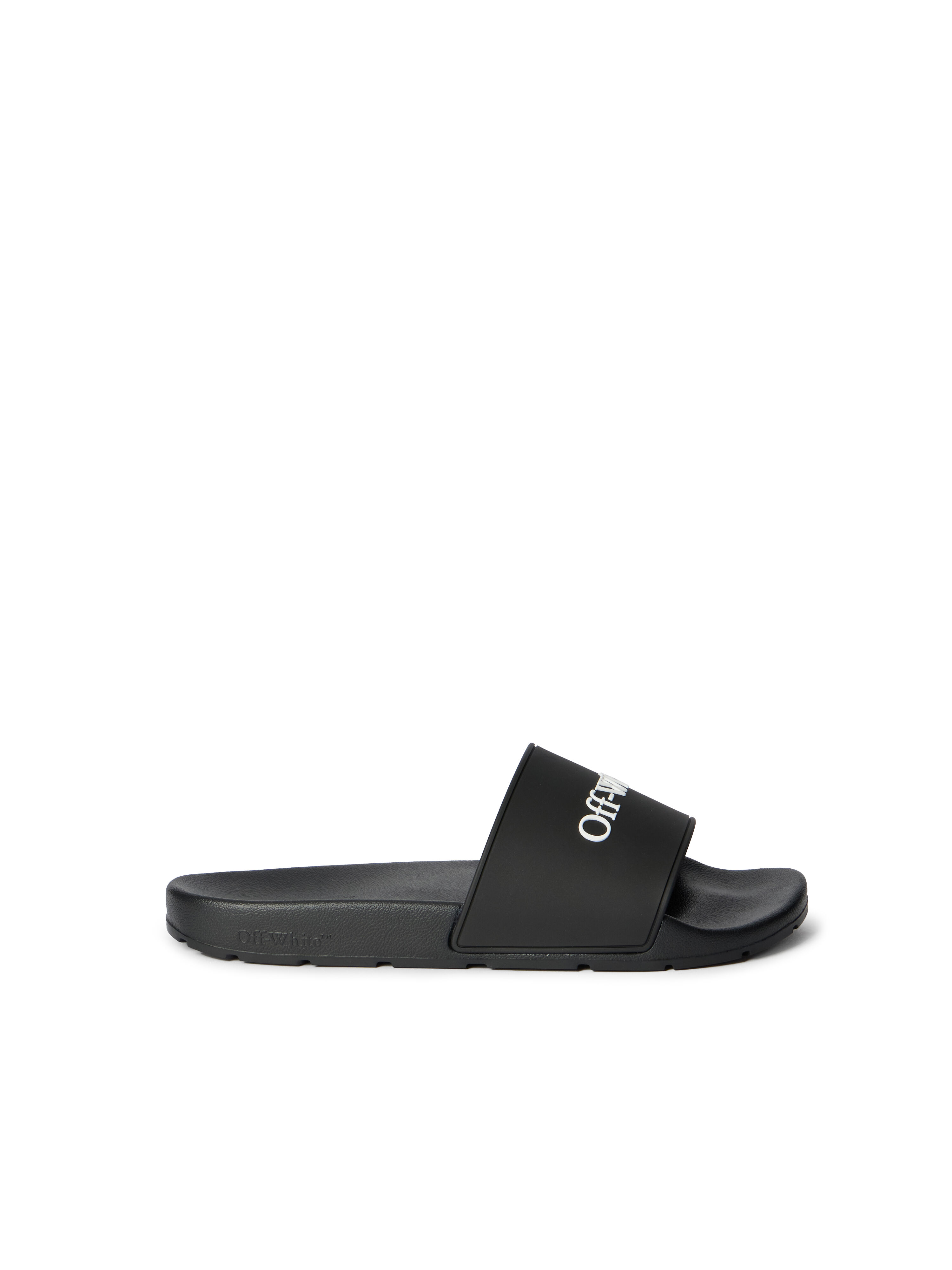 OFF WHITE Bookish Slide Sandals BLACK - WHITE OMIU002C99MAT002