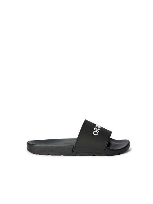 Bookish Slide Sandals OFF WHITE Bookish Slide Sandals BLACK - WHITE OMIU002C99MAT002