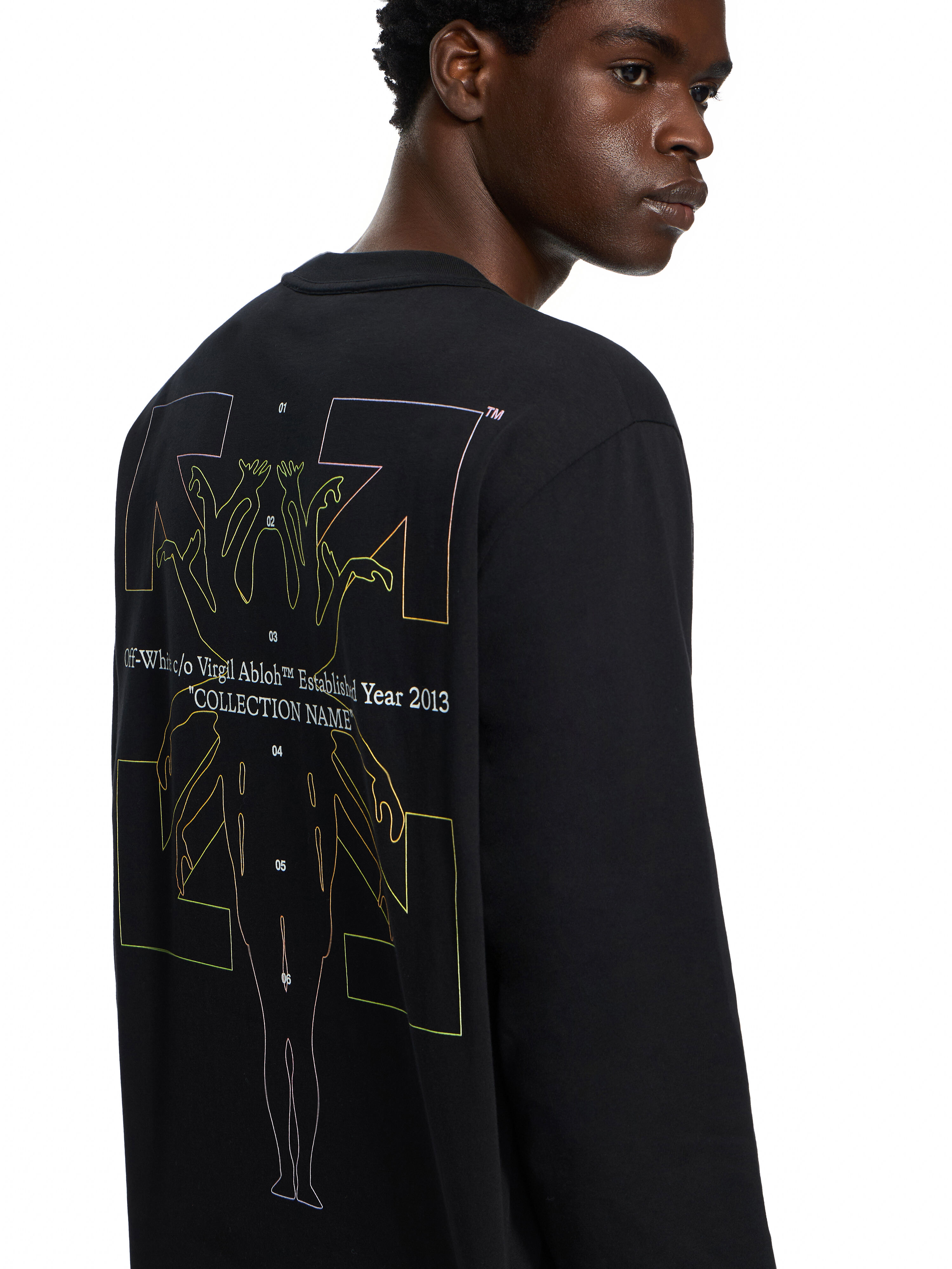 Chakra Arrow Long Sleeve T-Shirt OFF WHITE Chakra Arrow Long Sleeve T-Shirt BLACK 44MAB09IF26J004