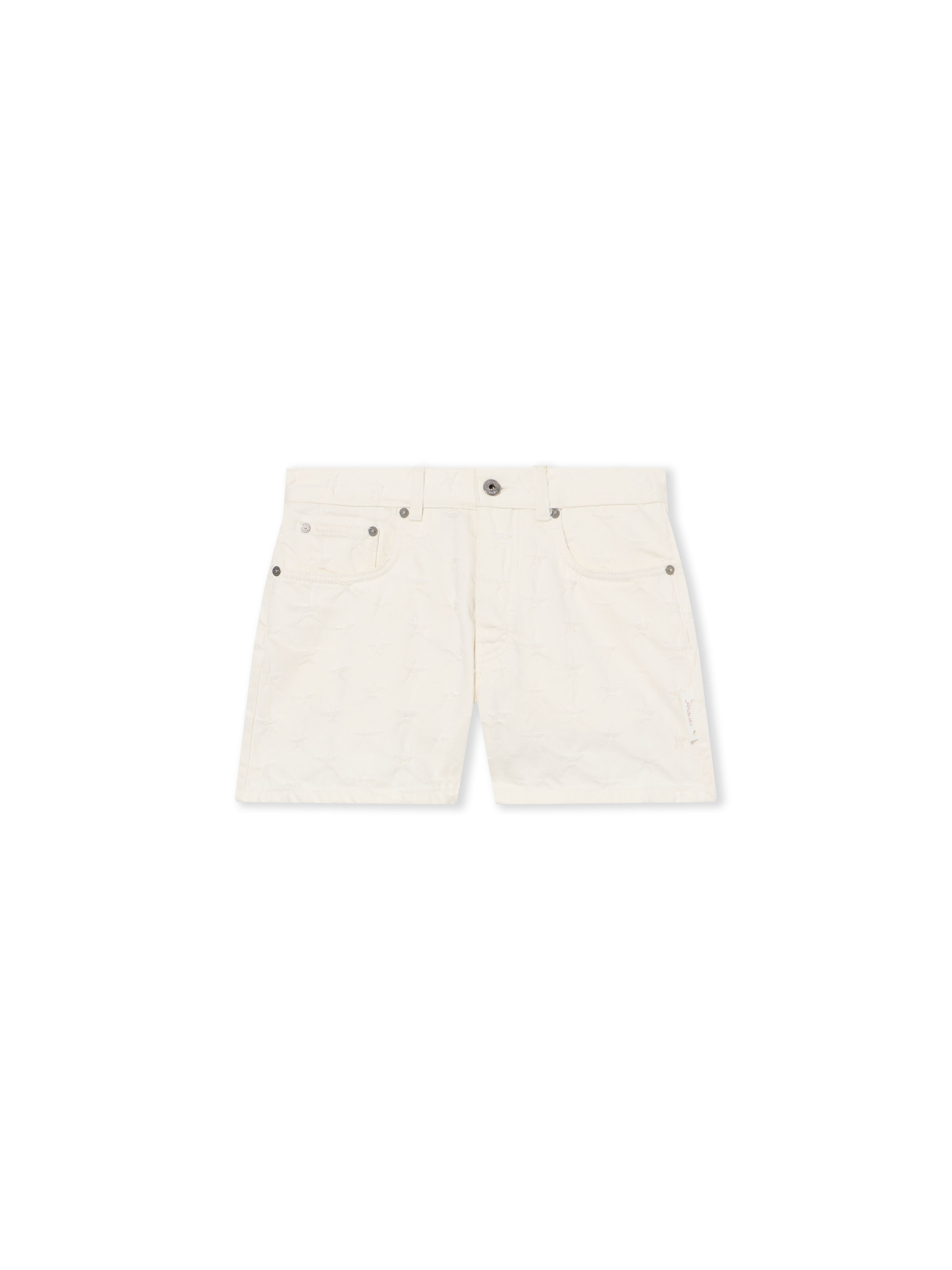 OFF WHITE Star Jacquard Doll Denim Shorts White Star-No Color 2YC019S26DEN001