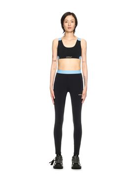 OFF WHITE Leggings Neri Con Design Color-Block NERO OWVV016S25JER001