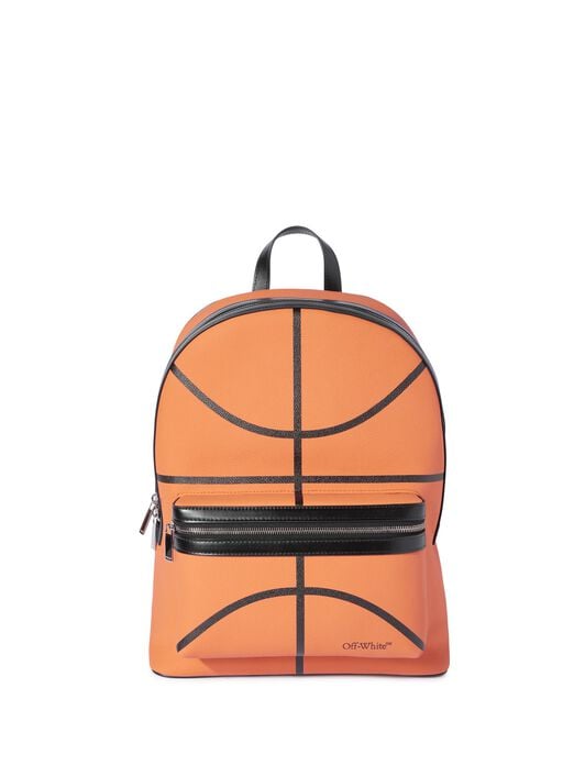 OFF WHITE BASKET ROUND BACKPACK ORANGE OMNB109F24LEA001