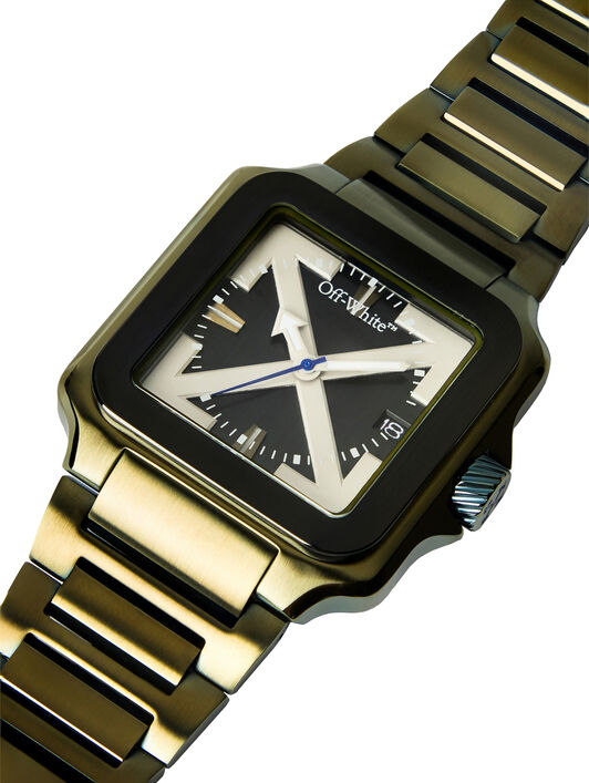"Proto Layer" Watch OFF WHITE "Proto Layer" Watch Two Tone Olive & Black OW1G009M