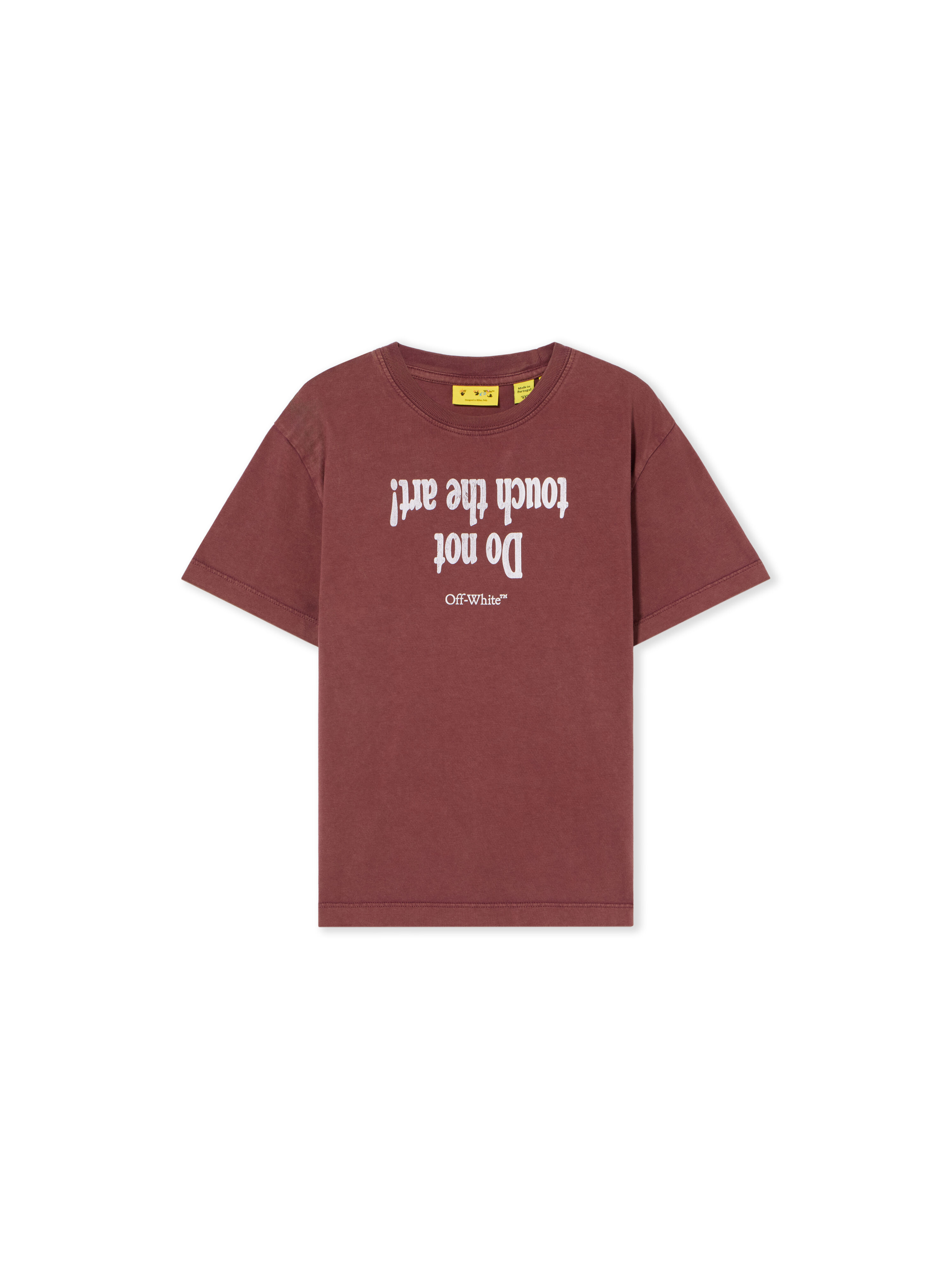 Art Quote T-Shirt OFF WHITE Art Quote T-Shirt RED MAHOGANY 44BAA002F26J00B