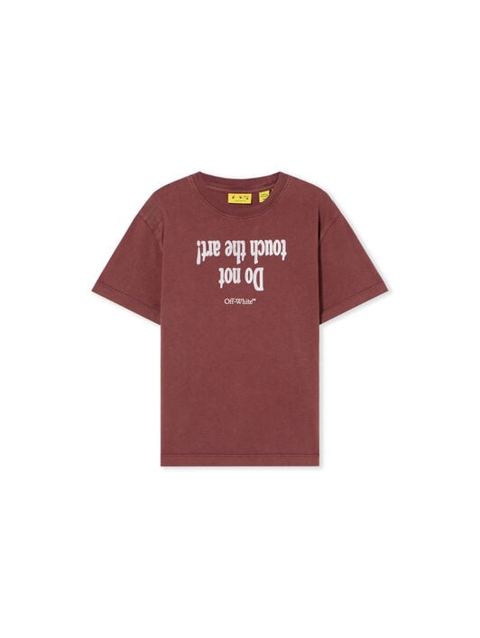 Art Quote T-Shirt OFF WHITE Art Quote T-Shirt RED MAHOGANY 44BAA002F26J00B