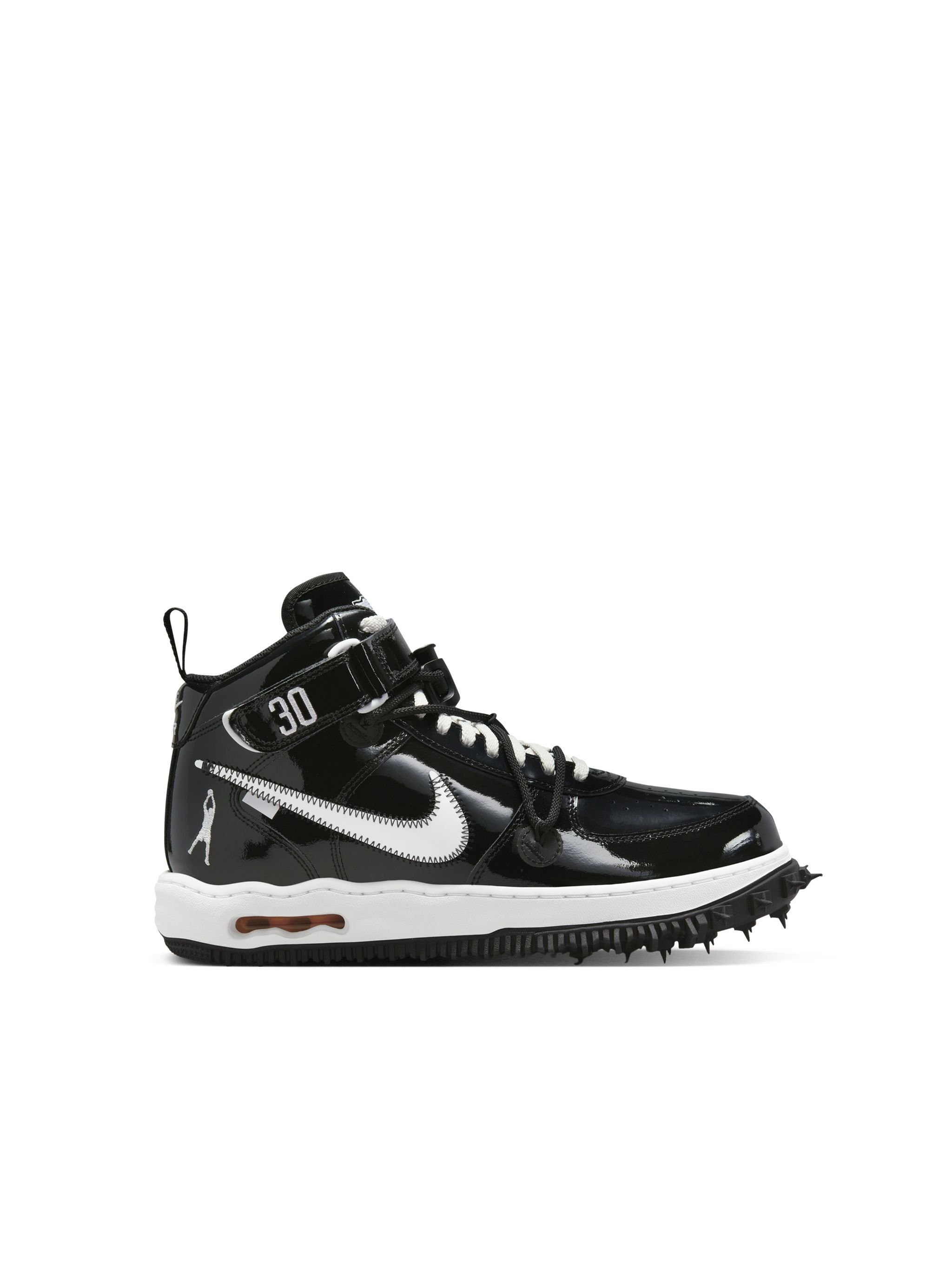 OFF WHITE Sneakers Nike AF1 Mid "Sheed" c/o Off-White™️ SCHWARZ OMIA256G23MAT001