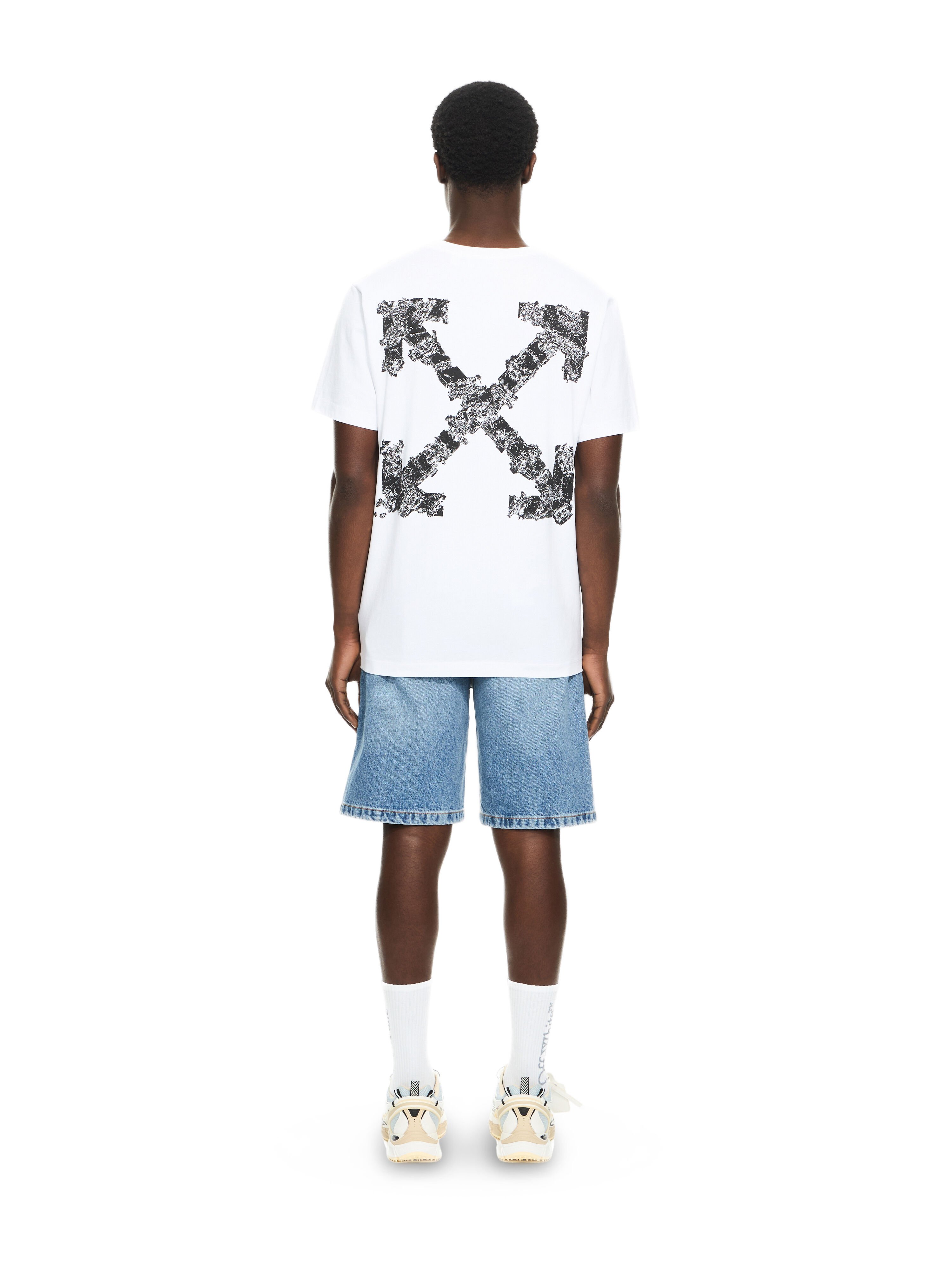 OFF WHITE Heraldic Arrow S/S Slim Tee WHITE 44MAA027S26J007