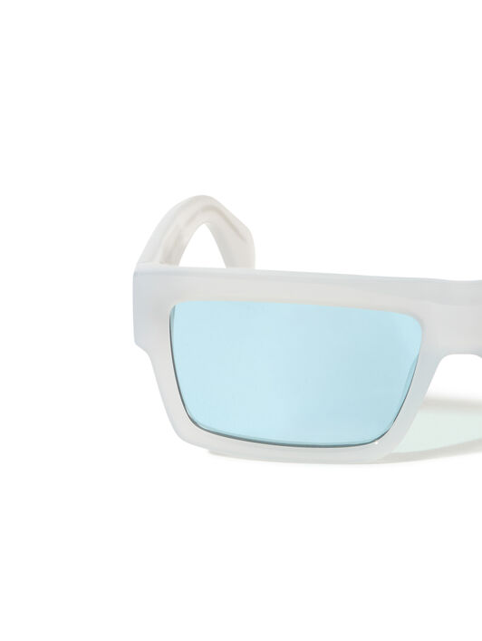 OFF WHITE Montgomery Light Blue Lens Sunglasses Shiny Black OW1035094056