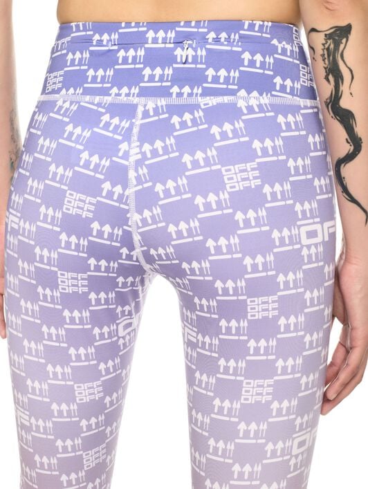 OFF WHITE Double Arrows Aop Leggings PURPLE OWVV018S25JER001