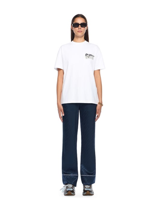 OFF WHITE Soundsystem Tape Regular T-Shirt WHITE - BLACK OWAA089F25JER007