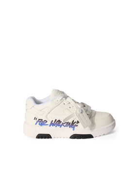OFF WHITE Out Of Office For Walking Sneakers WHITE - DARK BLUE OBIA011F25LEA002
