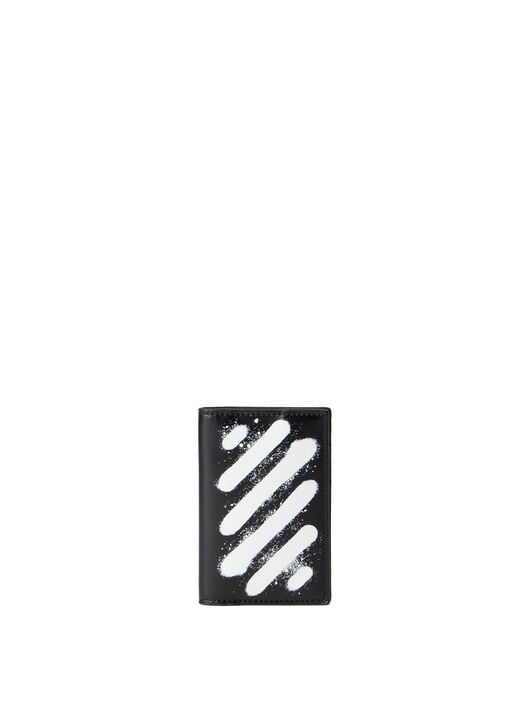 OFF WHITE Diag Spray Doc Holder BLACK - WHITE OMND09PF25LEA001