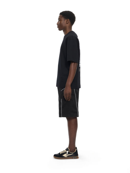 OFF WHITE Owr Gd Gab Milit Relax Shorts BLACK 44XCS006S26F001