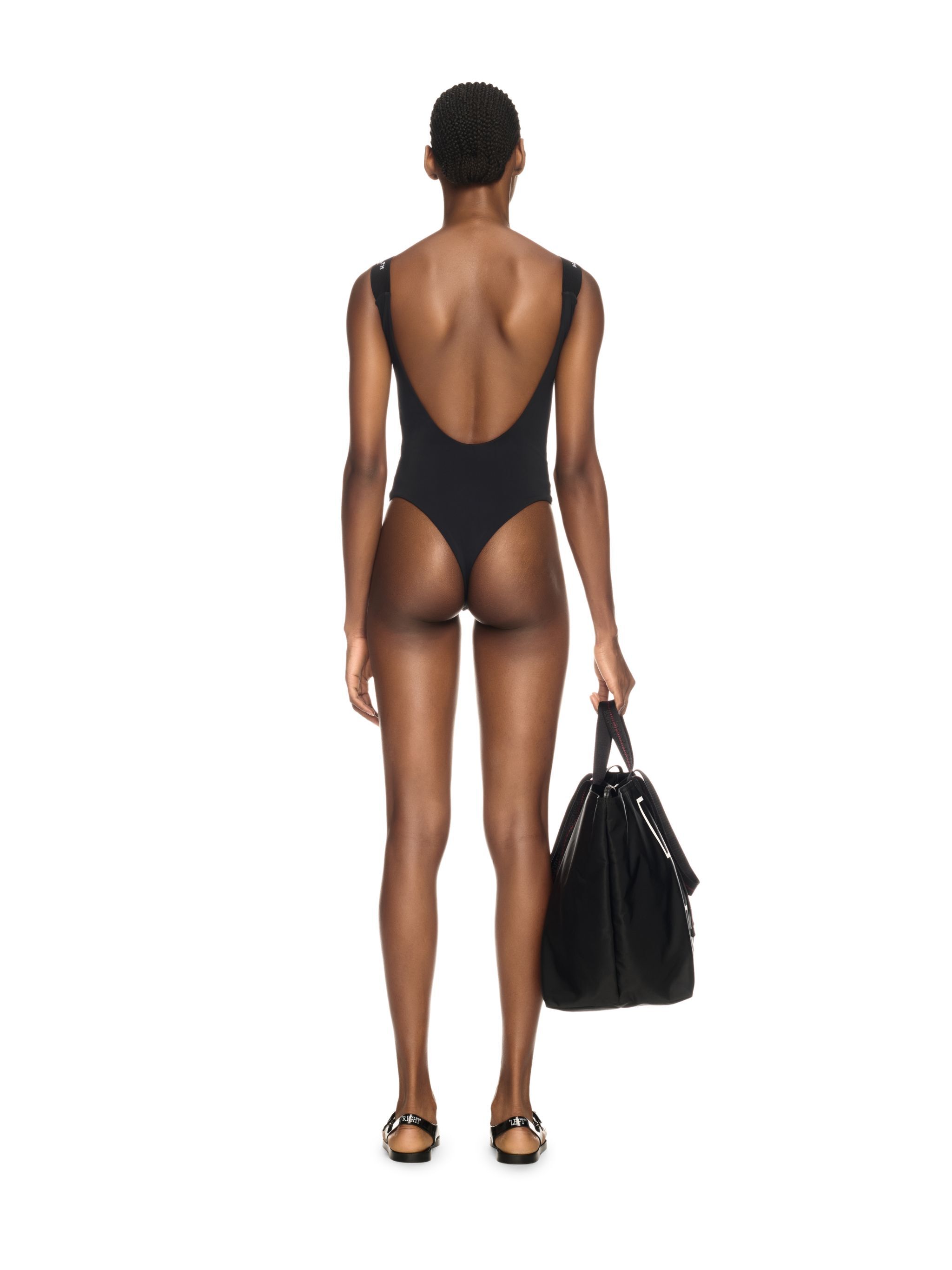 OFF WHITE Costume Nero Con Logo NERO OWFC019S25JER001