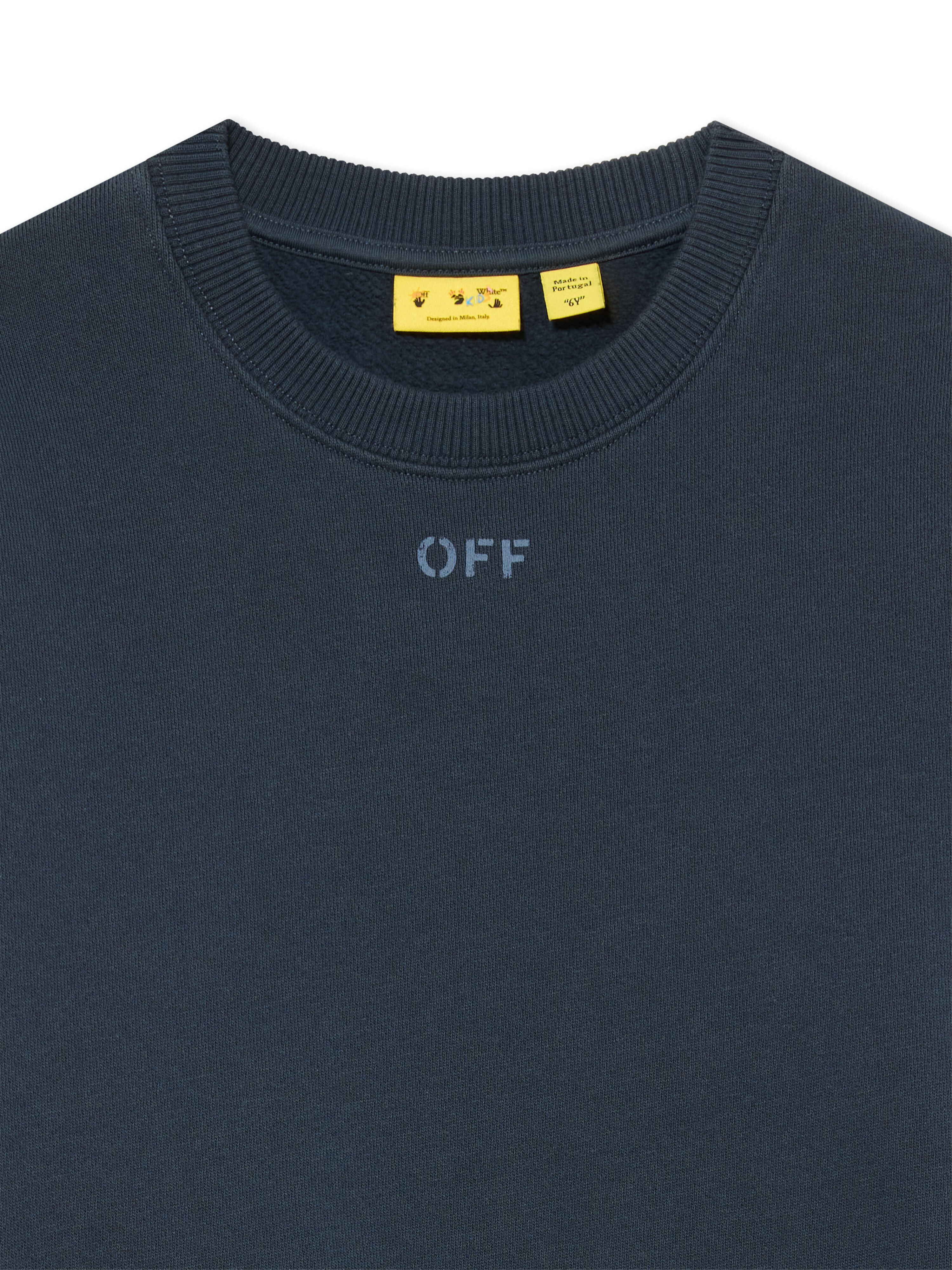Diag Marker Crewneck Sweatshirt OFF WHITE Diag Marker Crewneck Sweatshirt BLUE NIGHTS 44BBA001F26F008