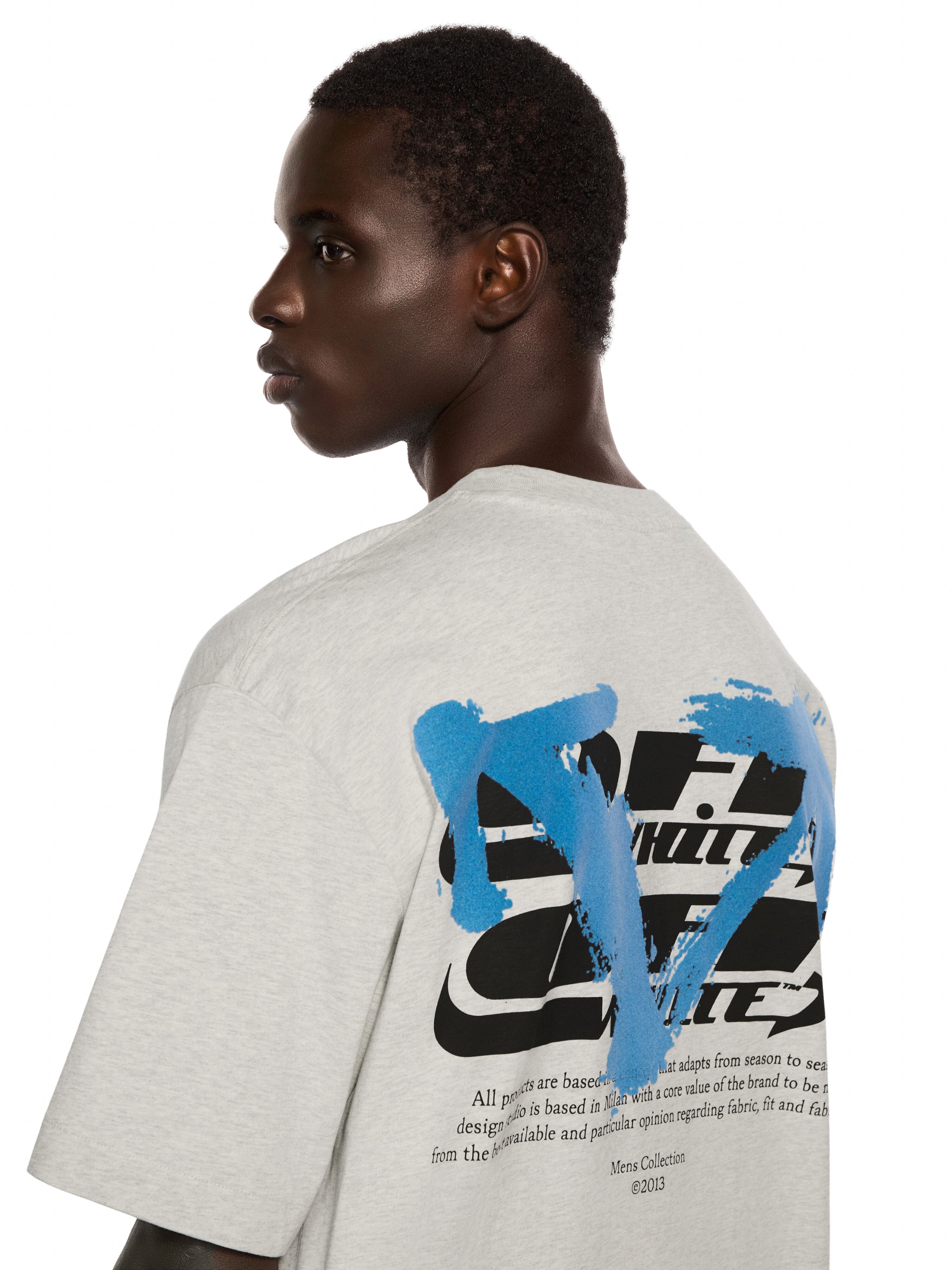 Half Arrow Skate Short Sleeve T-Shirt OFF WHITE Half Arrow Skate Short Sleeve T-Shirt GREY MELANGE 44MAA120F26J007
