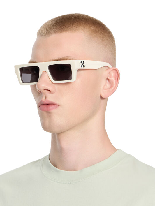 OFF WHITE Ruby Dark Grey Lens Sunglasses Shiny Black OW1013010754