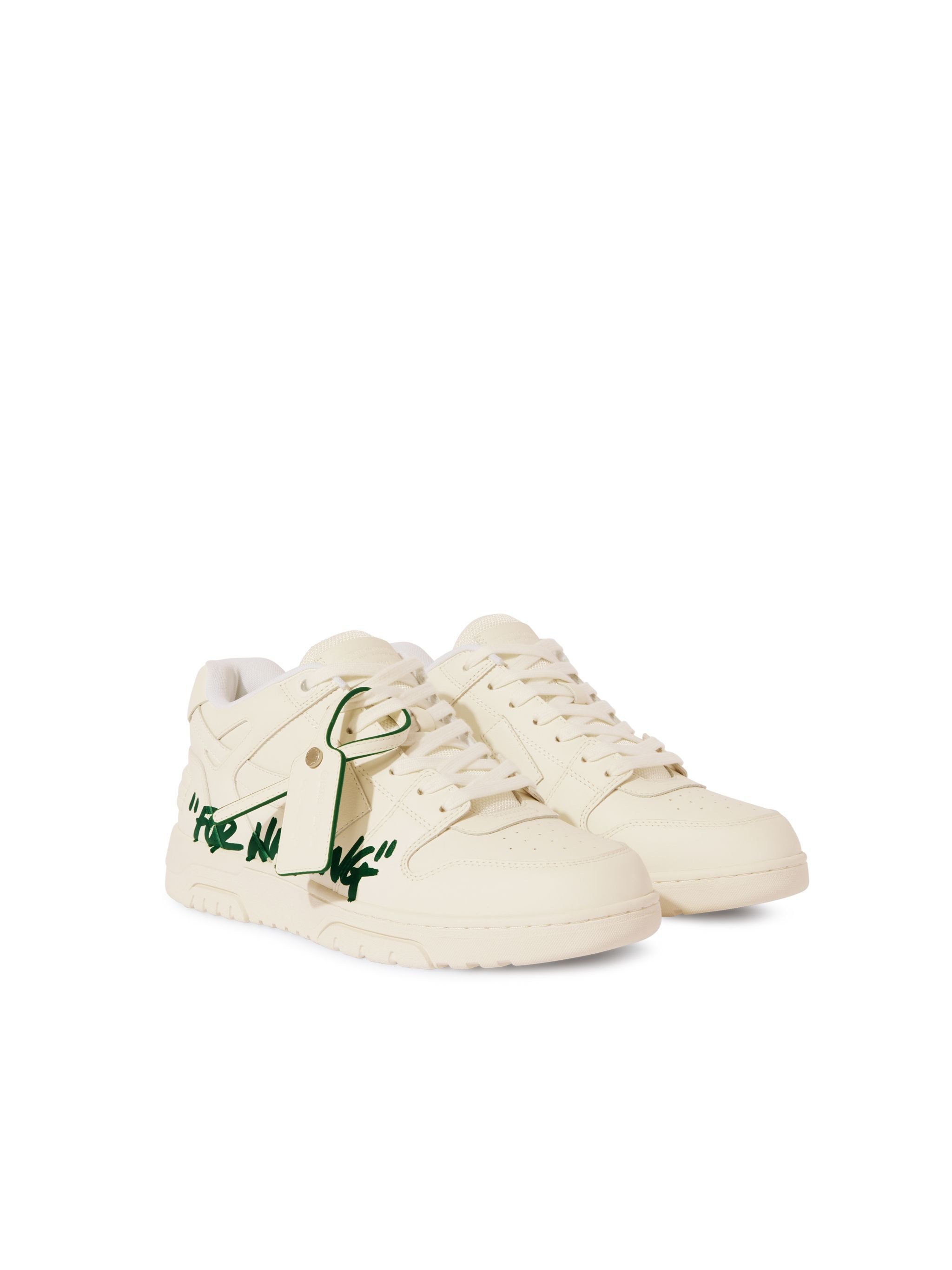 OFF WHITE White/Jet Green Out Of Office "For Walking" WHITE OMIA189S25LEA005