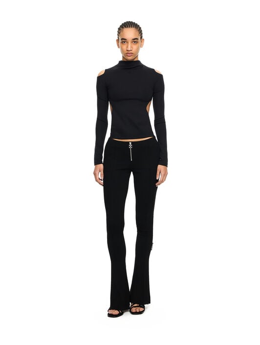 OFF WHITE Sleek Meteor L/S Top Black-Black 2AD27PS26JER001