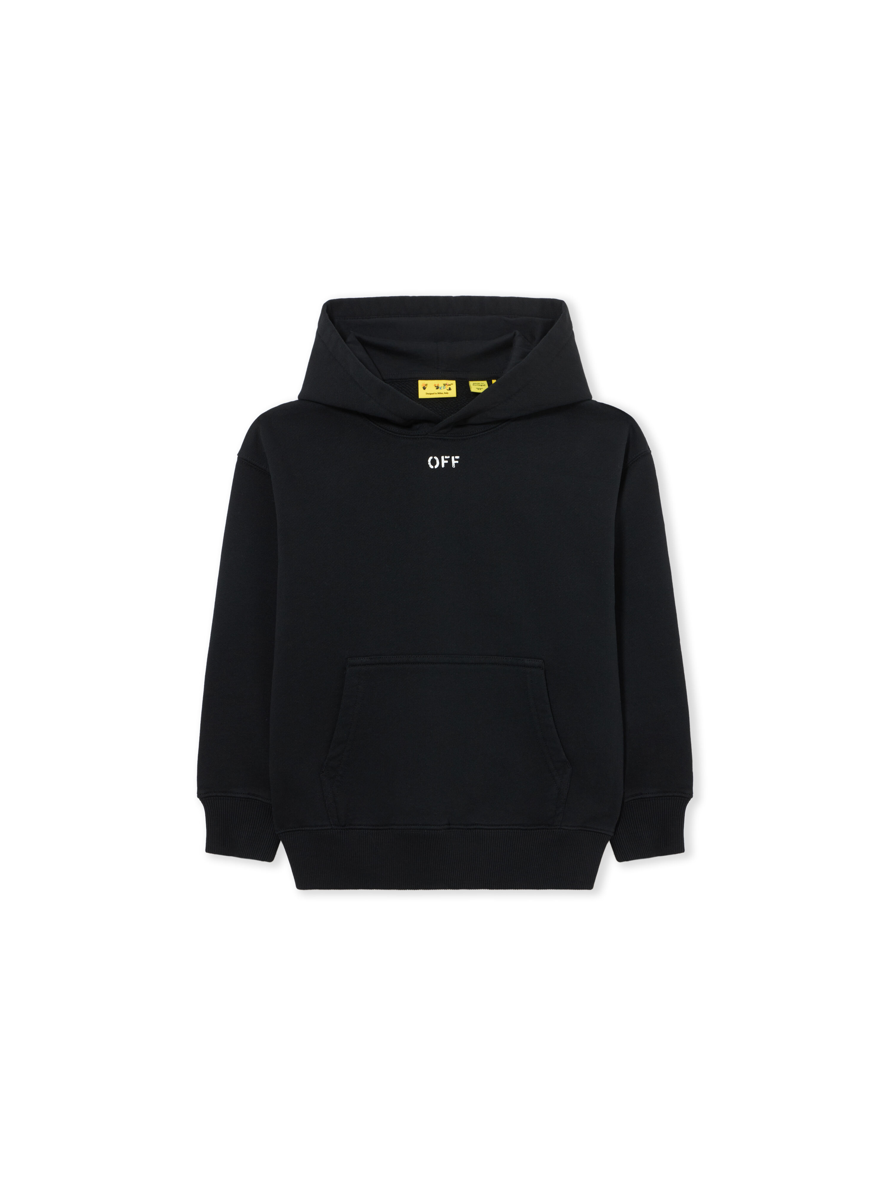 OFF WHITE Diag Watercolor Hoodie BLACK 44GBB002S26F001