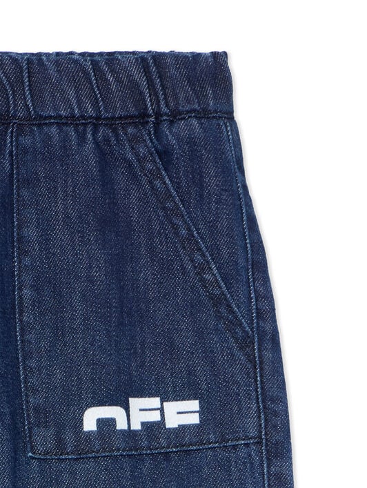 Type Logo Denim Logo Pants OFF WHITE Type Logo Denim Logo Pants INDIGO - WHITE OBAX001F25DEN001