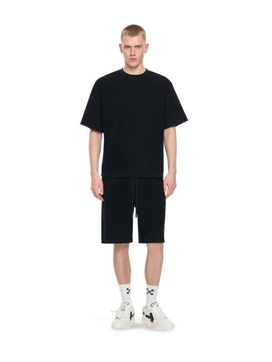 OFF WHITE Towel Terry Shorts BLACK 44MKB074F5001