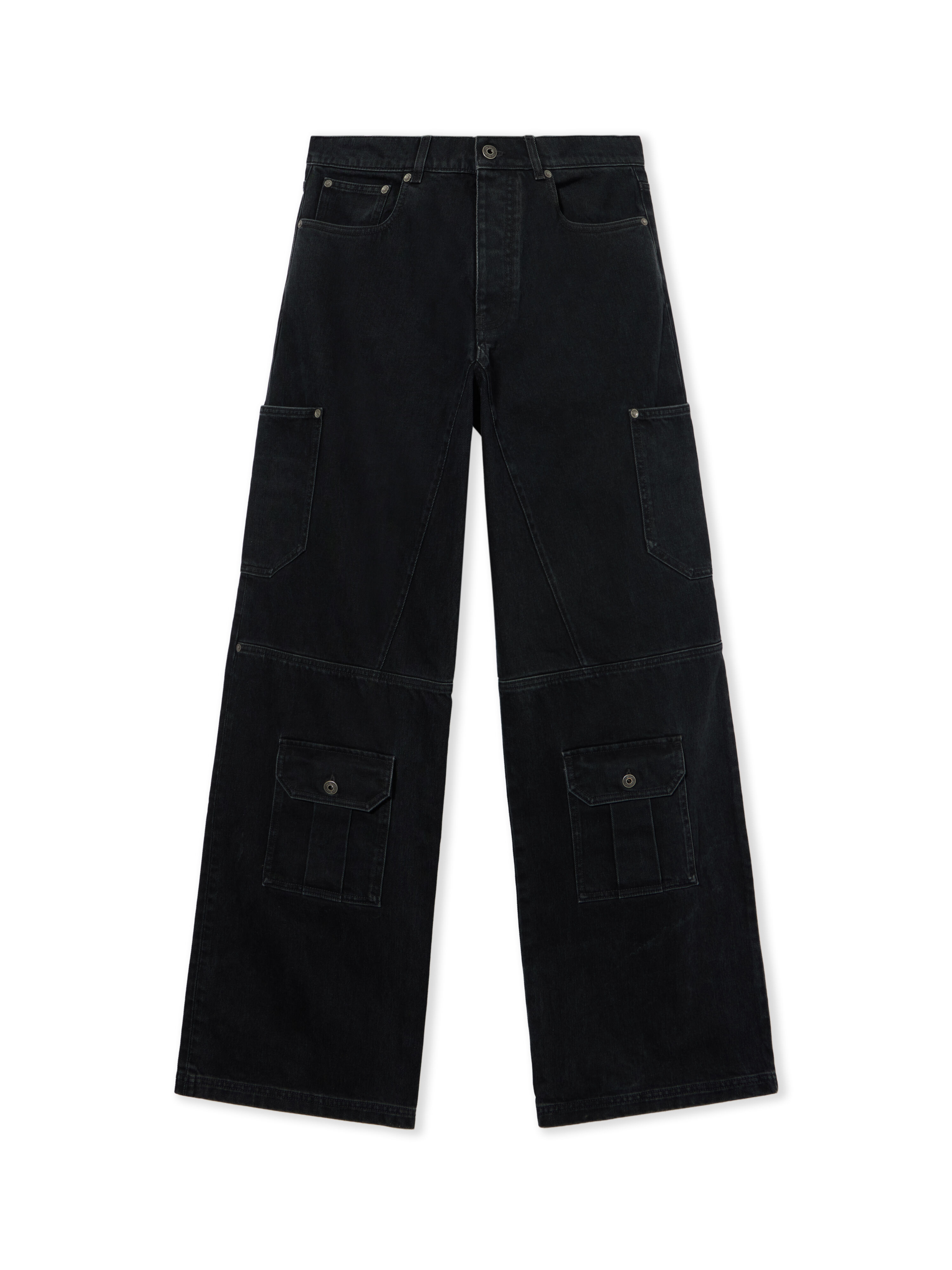 Half Arrow Cargo Jeans OFF WHITE Half Arrow Cargo Jeans STONE RAW BLACK 44MYA19GF26D001