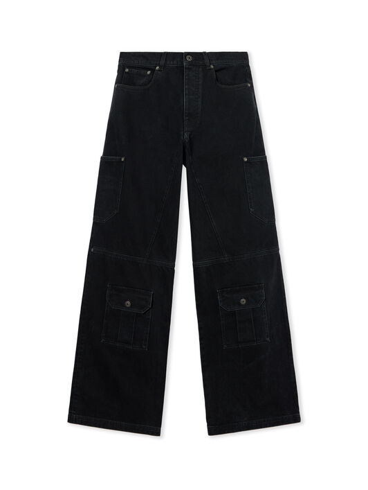 Half Arrow Cargo Jeans OFF WHITE Half Arrow Cargo Jeans STONE RAW BLACK 44MYA19GF26D001