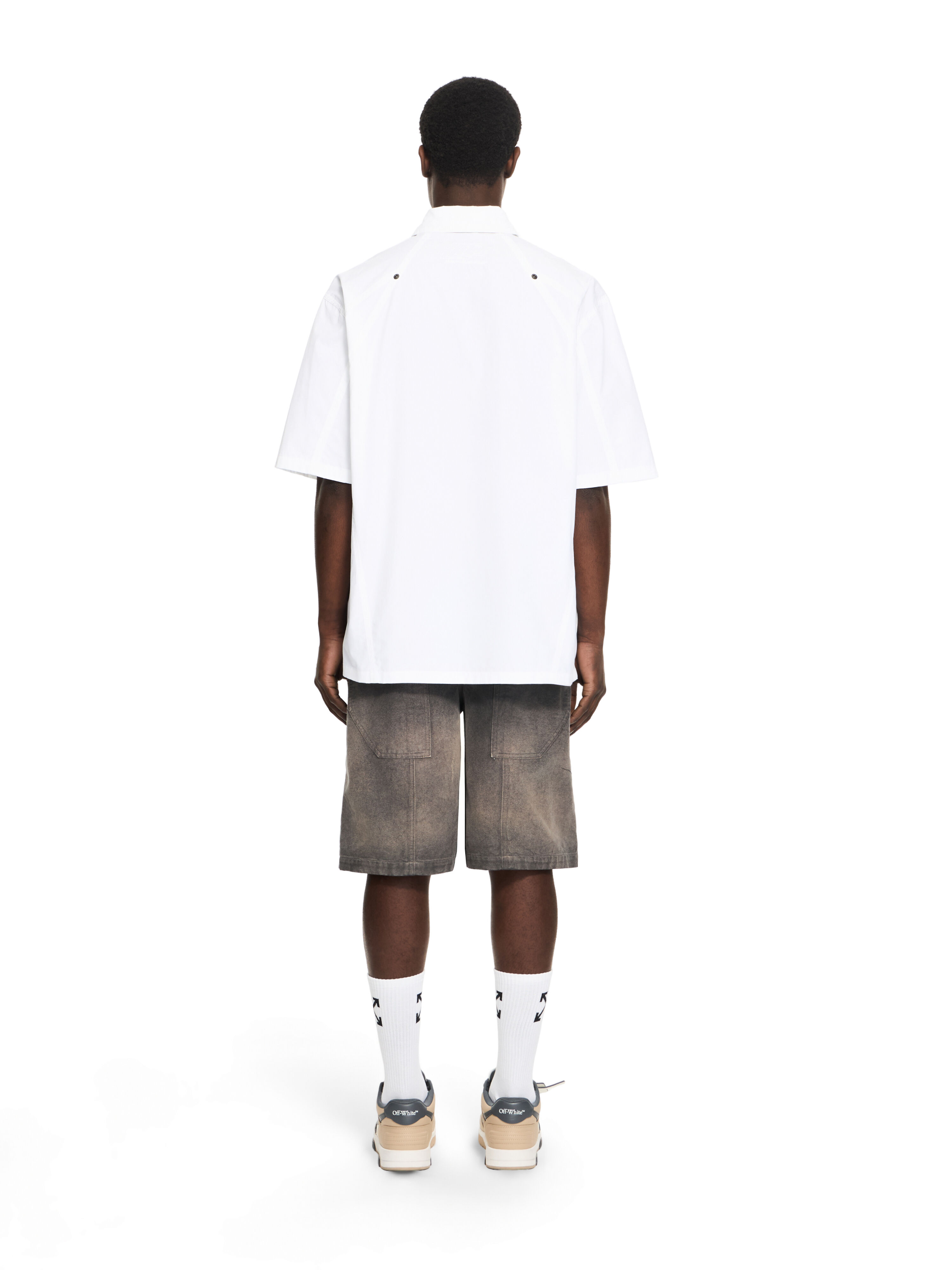 OFF WHITE OWR Sporty Bowling Shirt WHITE 44XGG01IS26F002
