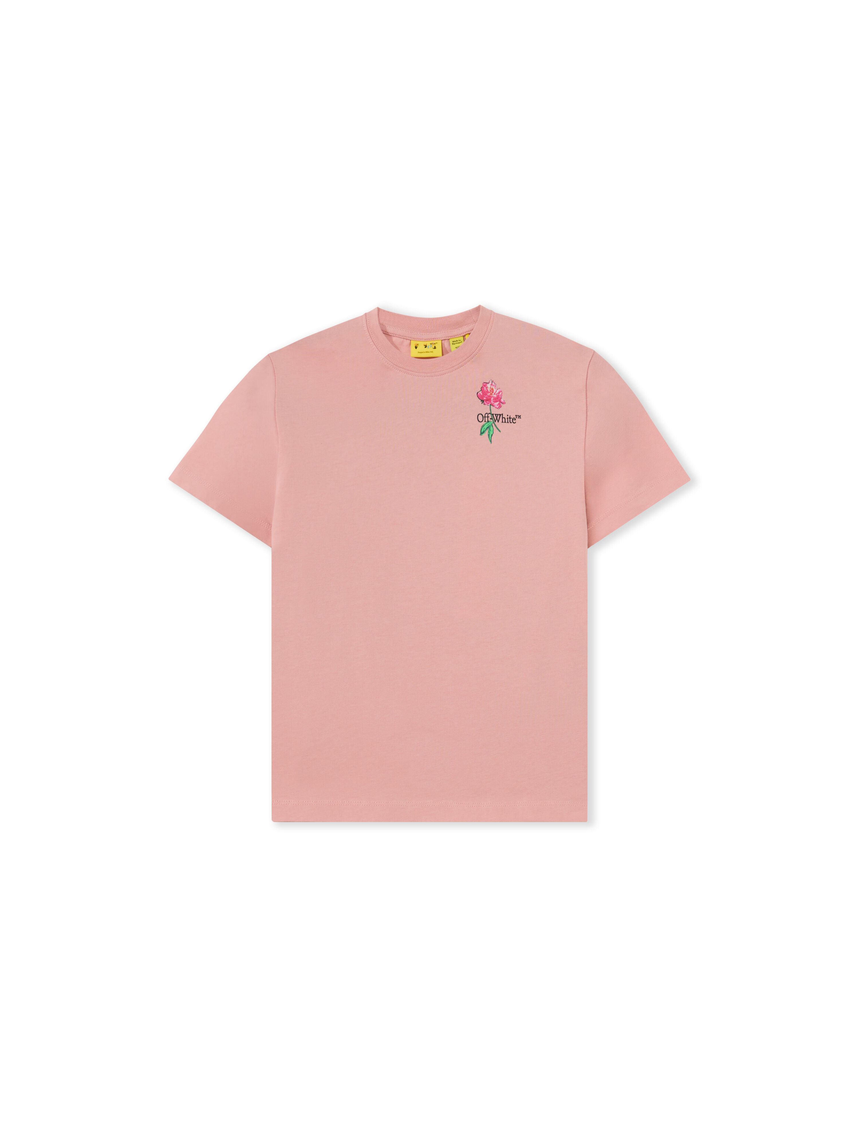 OFF WHITE Arrow Flower T-Shirt BLUSH 44GAA001F26J005
