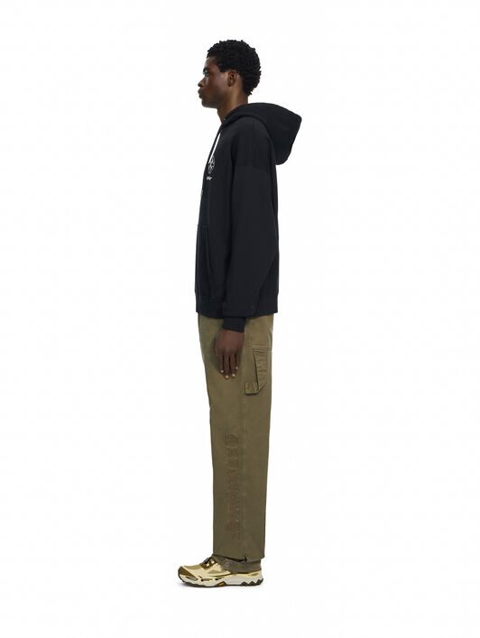 OFF WHITE Offline Half Arrow Skate Hoodie BLACK 44MBB085F26F00V
