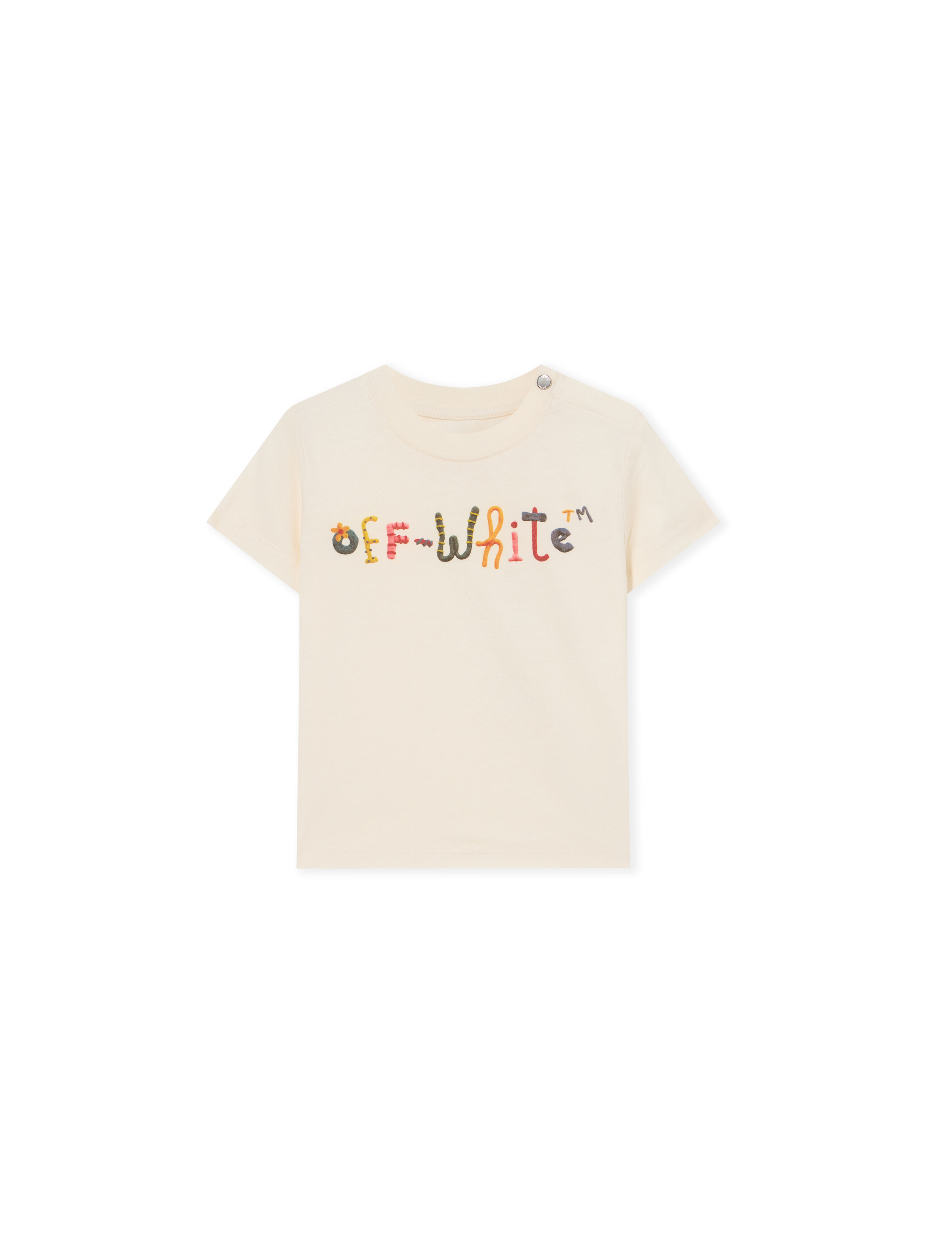 OFF WHITE Logo Pongo T-Shirt EGRET 44GXB001F26J001