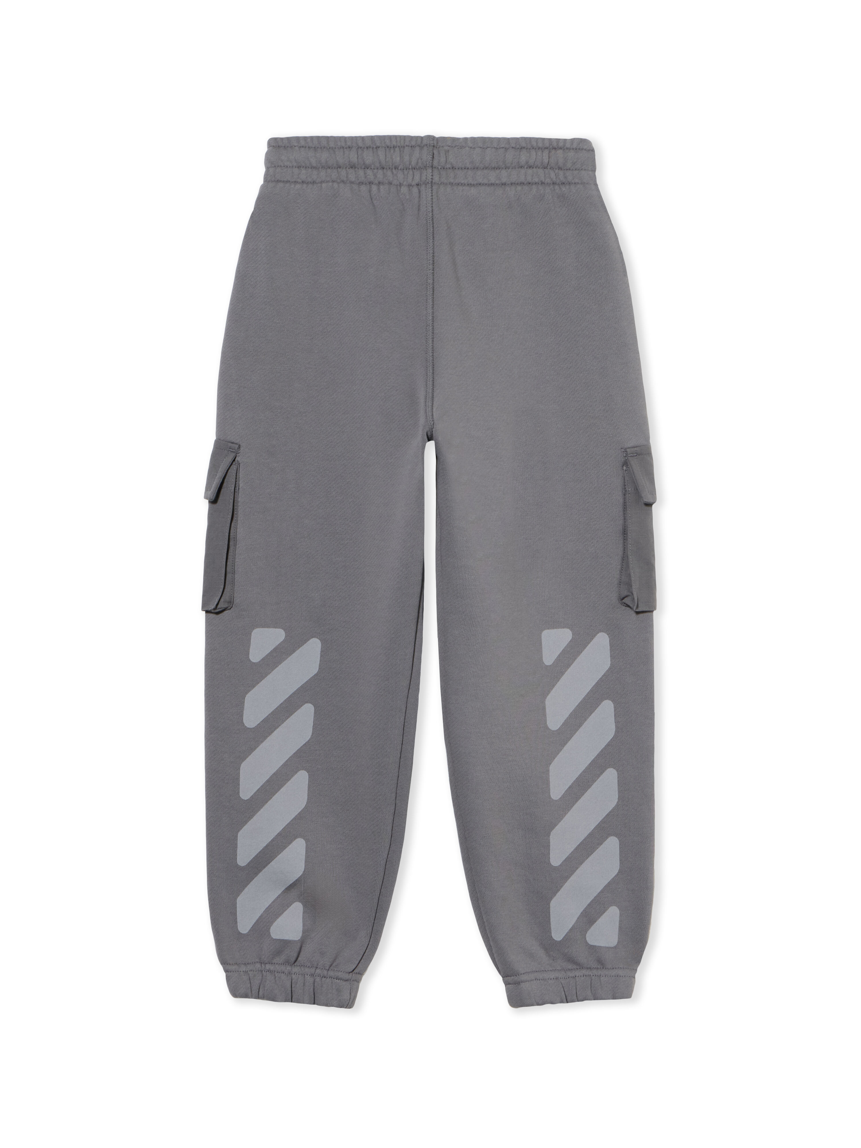 OFF WHITE Garment Dyed Cargo Sweatpant DARK GREY - LIGHT GREY OBCH00BF25FLE001