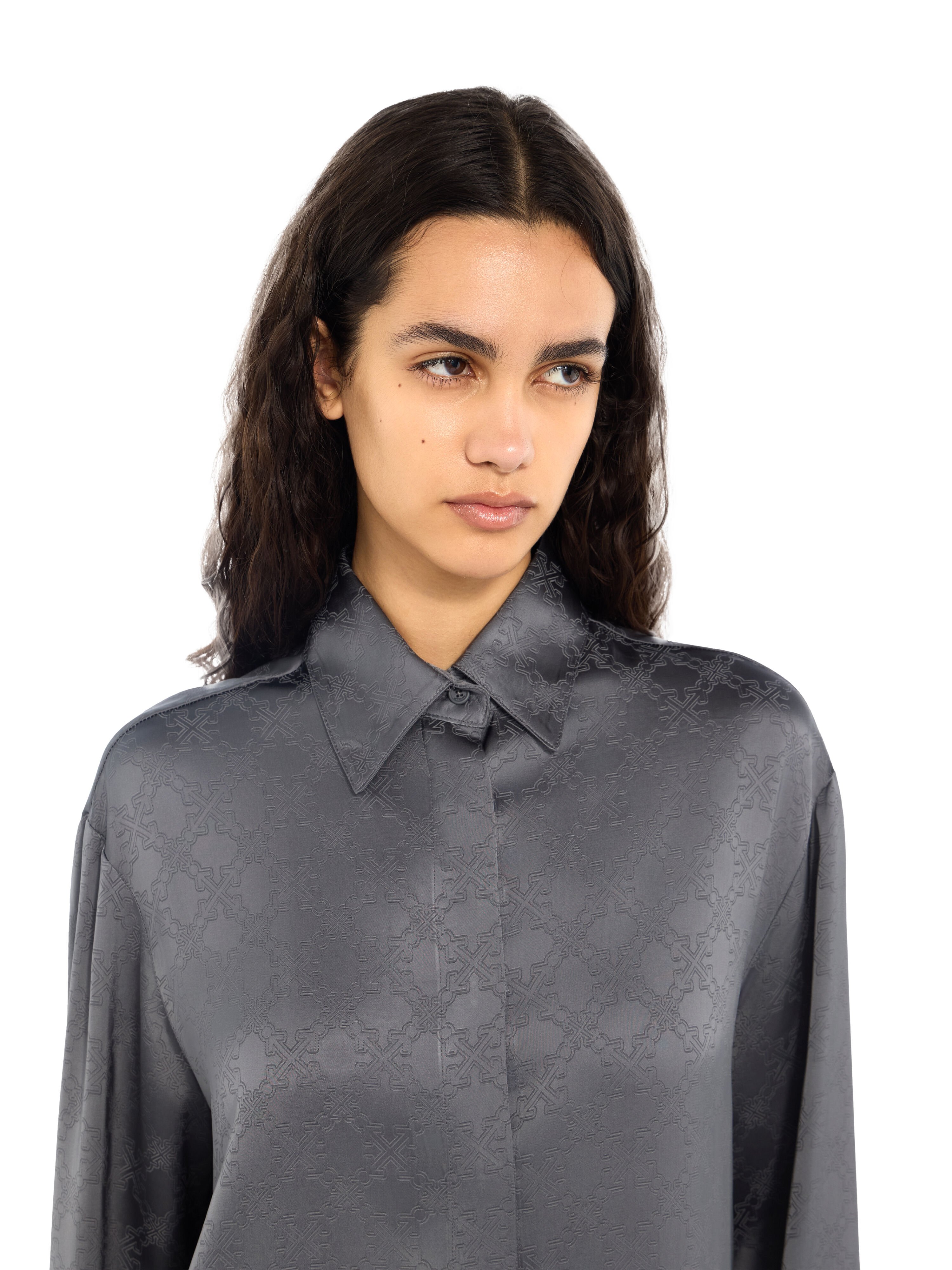 Monogram Jacquard Shirt OFF WHITE Monogram Jacquard Shirt Rosin Rosin 2FB00494T
