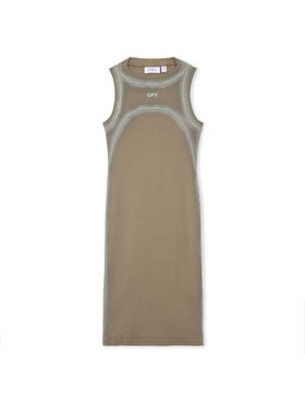 OFF WHITE Spray Off Stamp Ribbed Round Dress Fungi-Surf Spray 2DB57FS26JER001