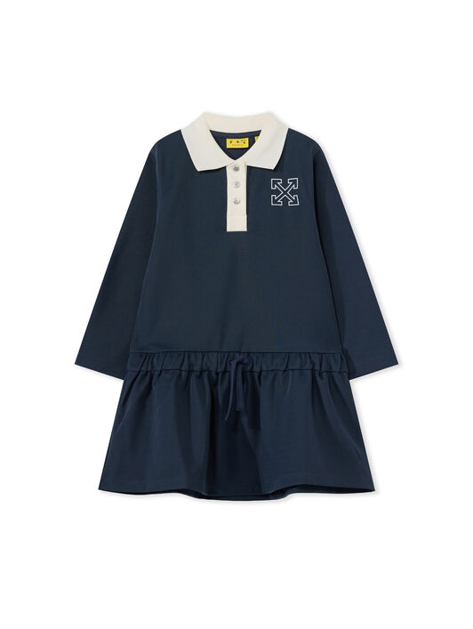 OFF WHITE Arrow Track Long Sleeve Dress BLUE NIGHTS 44GDF007F26F001