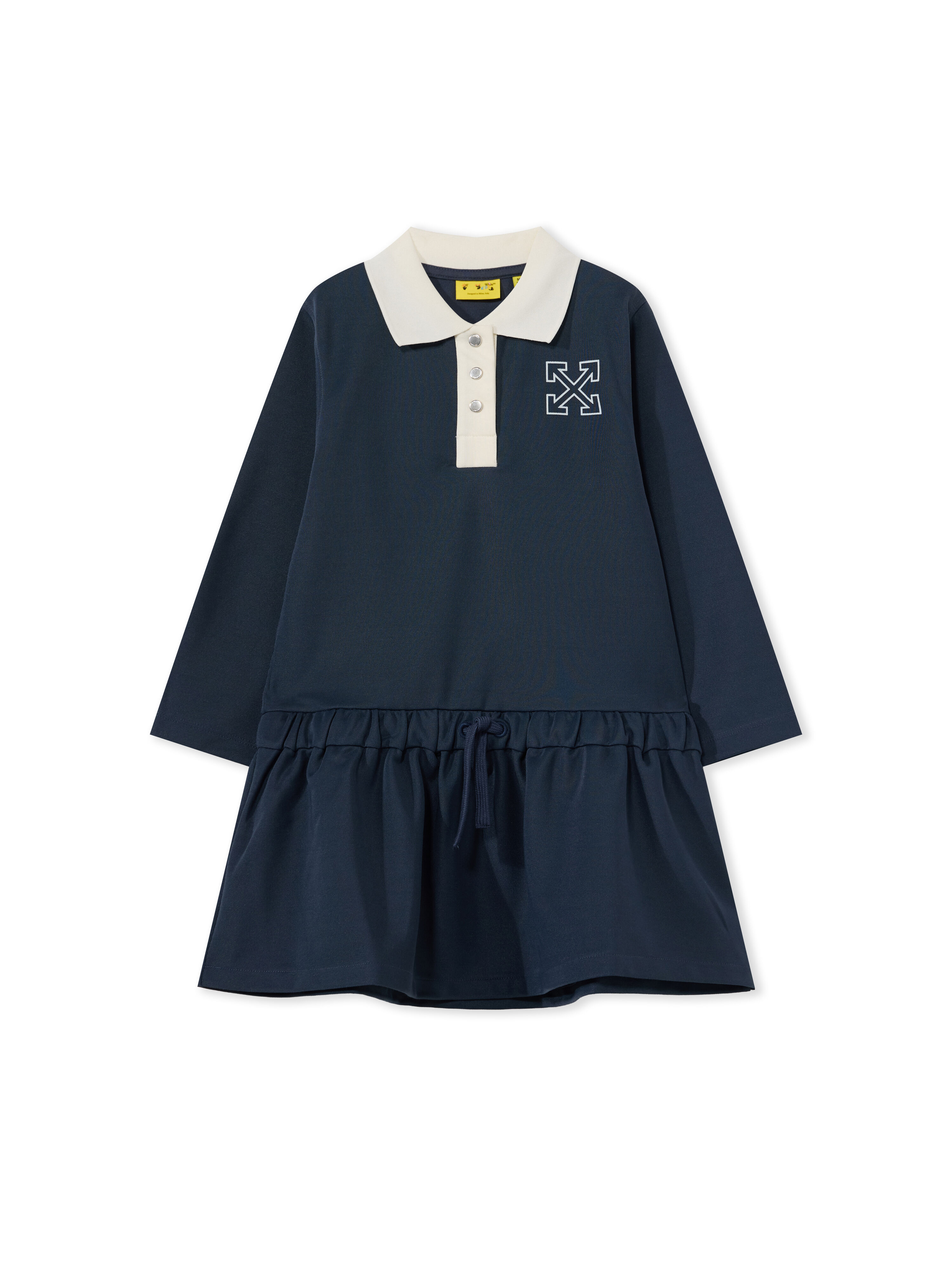 OFF WHITE Arrow Track Long Sleeve Dress BLUE NIGHTS 44GDF007F26F001