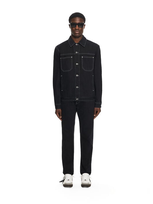 OFF WHITE Half Arrow Tapered Jeans STONE RAW BLACK 44XYA175S26D001