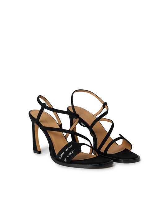Zip Tie Loop Sandals OFF WHITE Zip Tie Loop Sandals BLACK - WHITE OWIH003F25LEA003