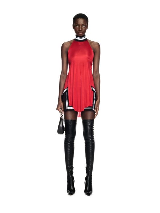 Rotes Sierraleone-Minikleid OFF WHITE Rotes Sierraleone-Minikleid ROT OWDB536W24JER001
