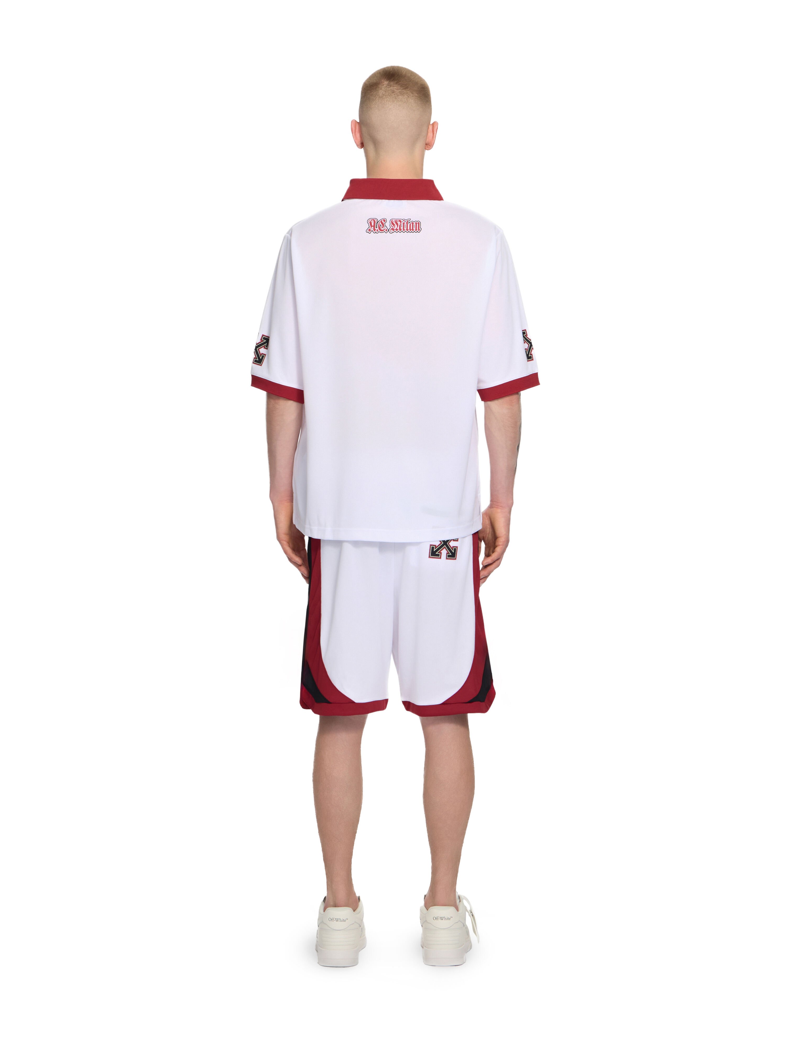 OFF WHITE Off-White™ c/o AC Milan Arrow Tech Shorts WHITE RED 44MCI01EG25F001