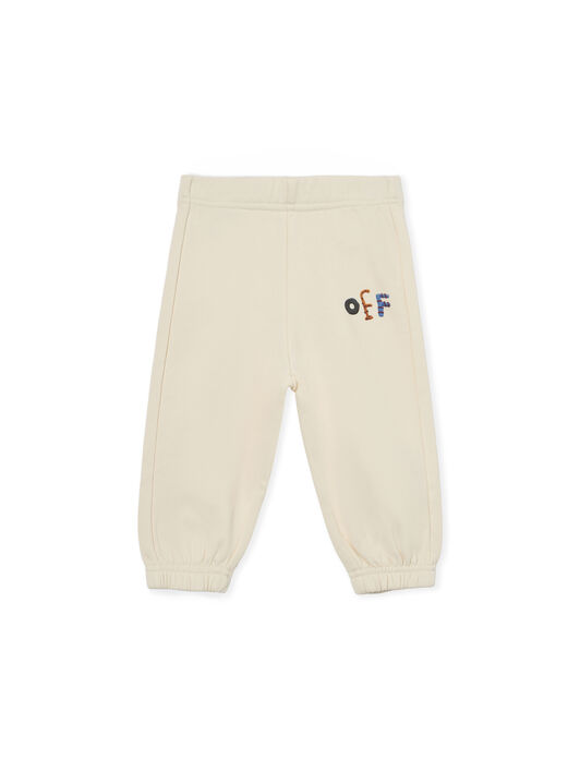 OFF WHITE Logo Pongo Sweatpant EGRET 44GXD001F26F001
