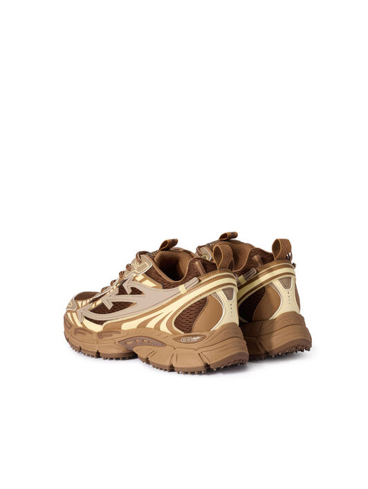 OFF WHITE Be Right Back Sneakers DARK BROWN - CREAM OMIA295F25FAB001