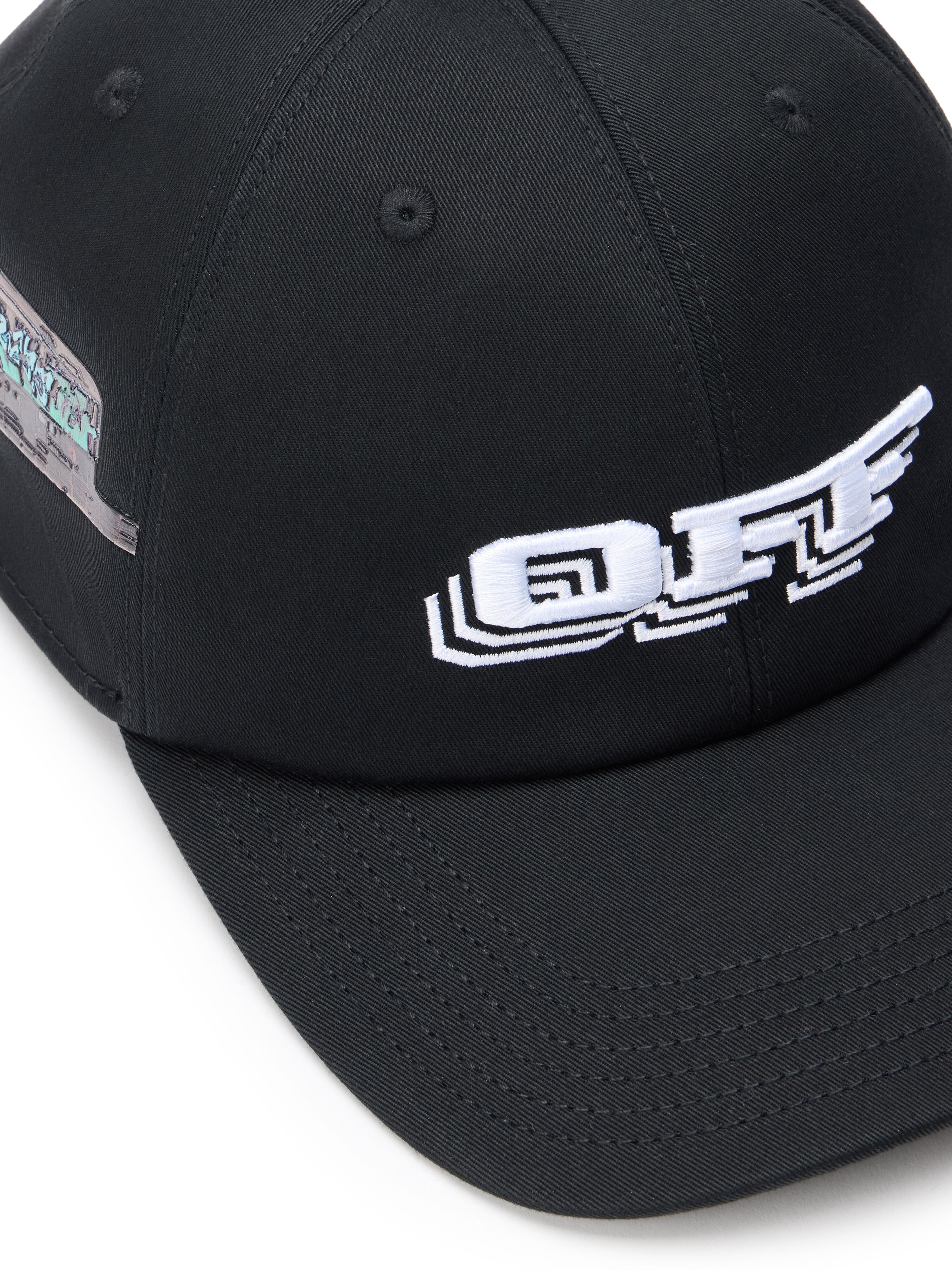 OFF WHITE OFF TRAIN BASEBALL CAP BLACK - MULTICOLOR OMLA04AF25FAB00C