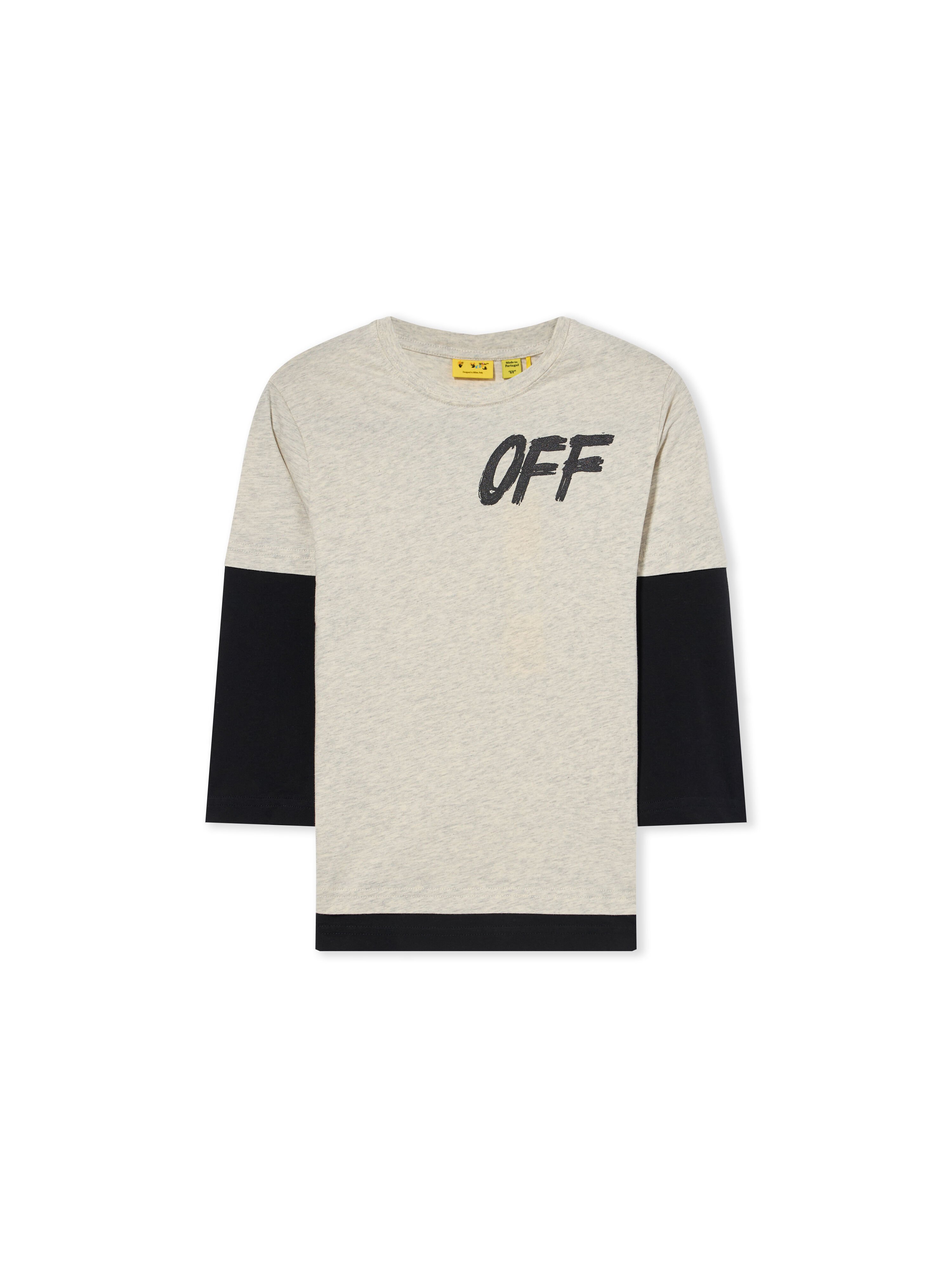 Shared Logo Double Layer Long Sleeve T-Shirt OFF WHITE Shared Logo Double Layer Long Sleeve T-Shirt GREY MELANGE 44BAB005F26J001