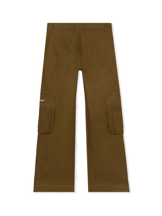 Bookish Cotton Cargo Pants OFF WHITE Bookish Cotton Cargo Pants BEECH/WHITE OMCF04DF25FAB001