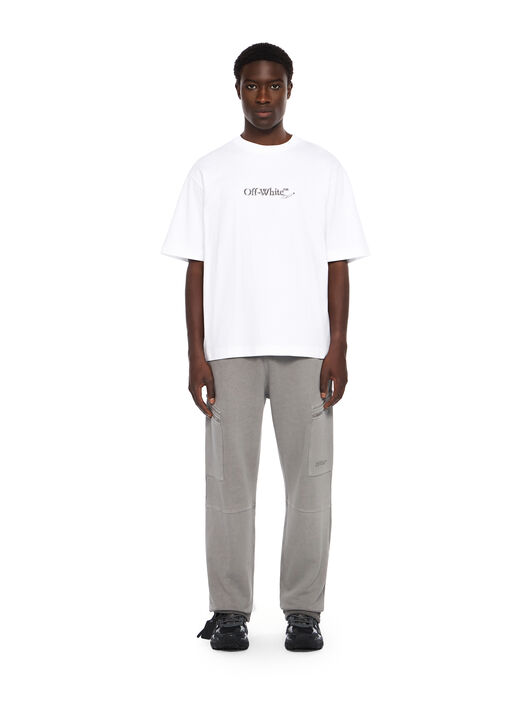 OFF WHITE Scribble Arrow Skate Logo T-Shirt WHITE - BLACK OMAA120F25JER00C