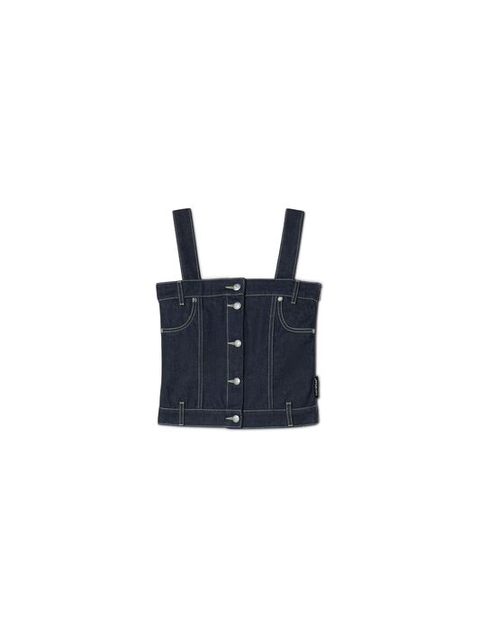 OFF WHITE Jitney Quote Schultertasche BLAU OWYP009S25DEN001