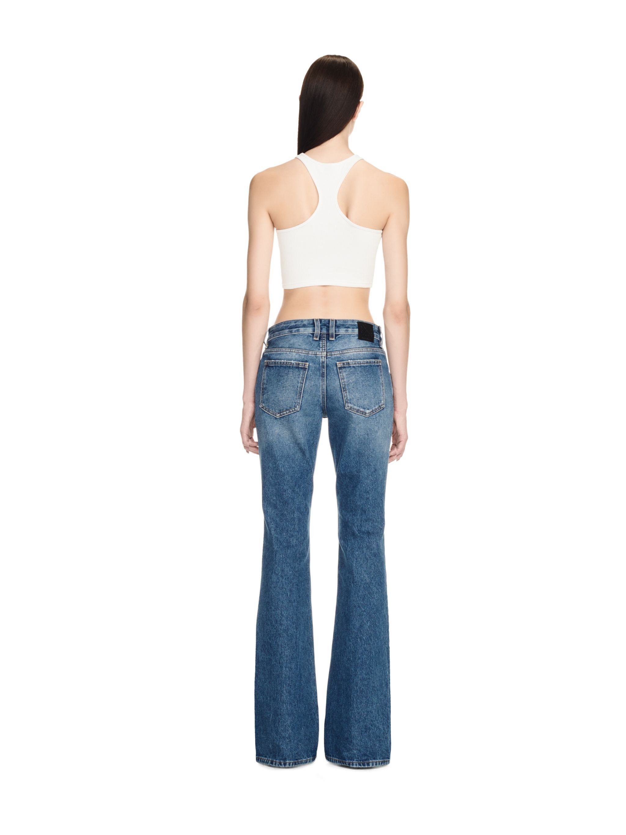 OFF WHITE White Off Stamp Ribbed Top WHITE OWAD086C99JER002
