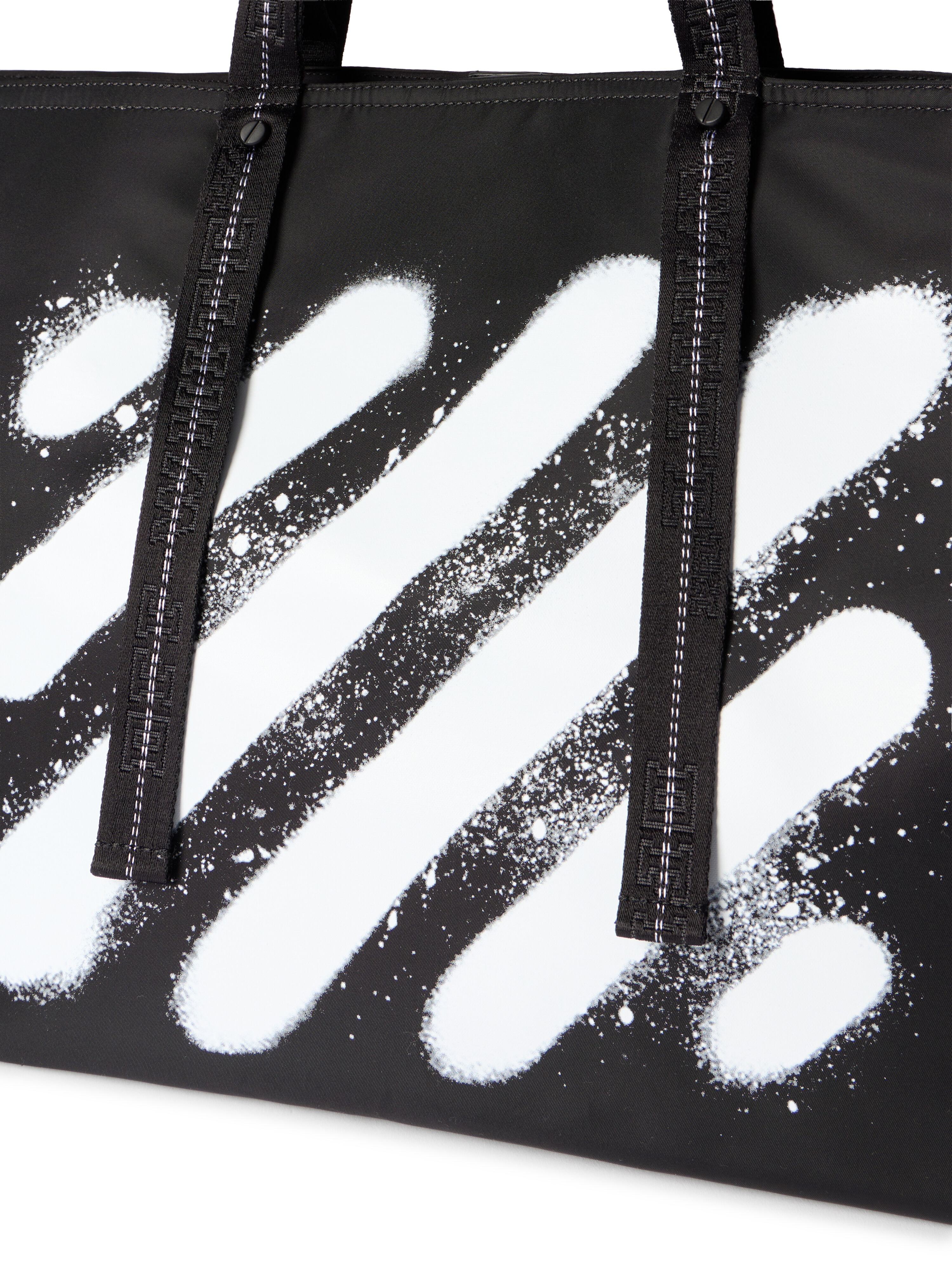 Diagonal Spray Day Off Tote Bag in BLACK - WHITE for Men | Off-White™